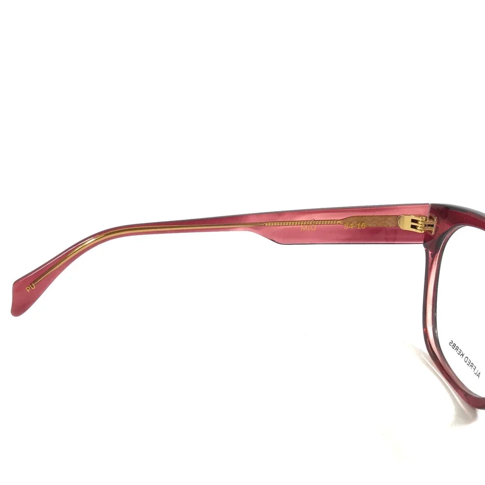 Alfred Kerbs Eyeglasses Frames MIO PU Purple Horn Cat Eye Full Rim 54-16-135